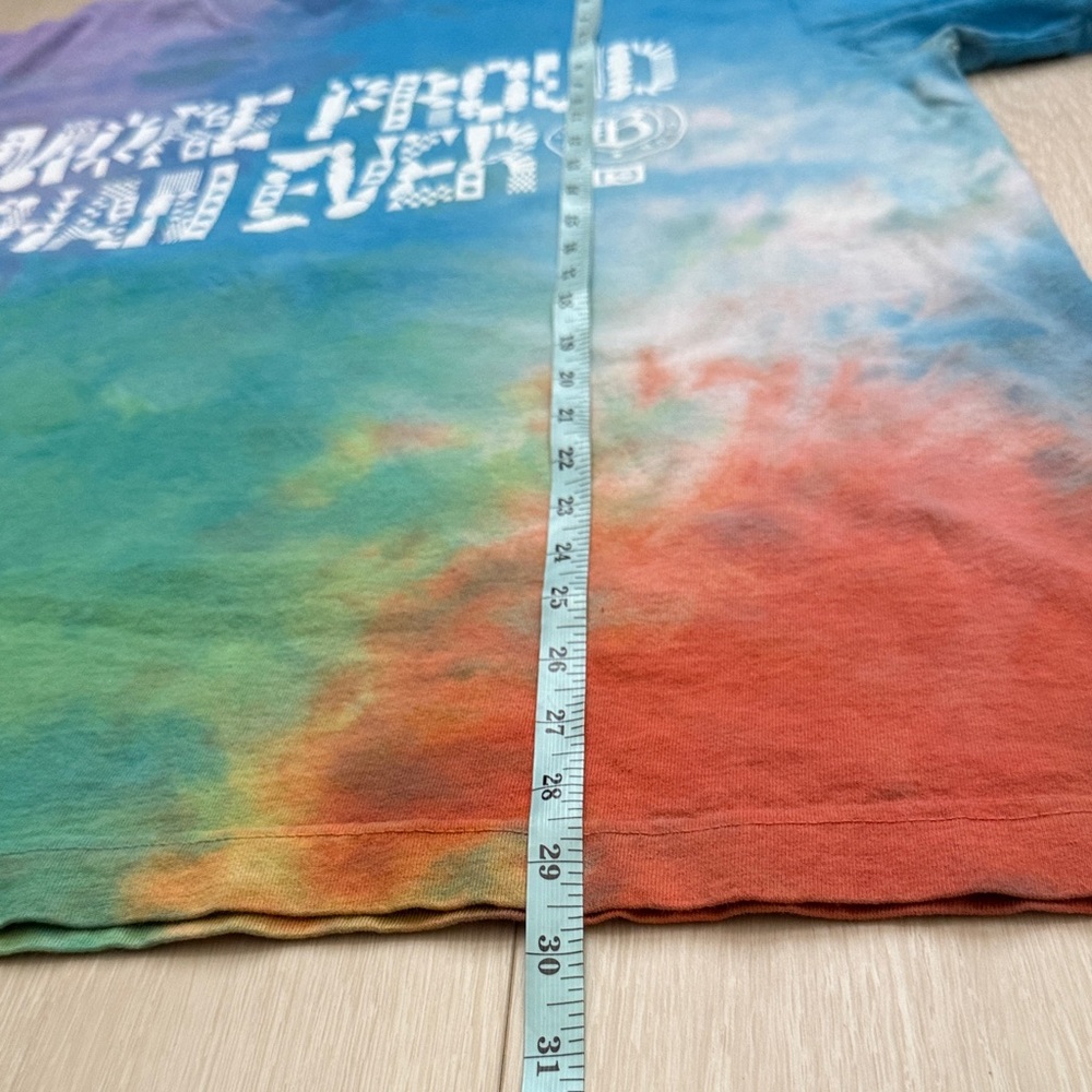 ✨ Unisex Bay Football Club Colorful Tie-Dye Short Sleeve Tee - Picture 5 of 6